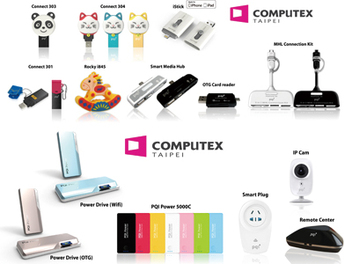 2014 Computex PQI全球獨家展出全系列OTG儲存媒體