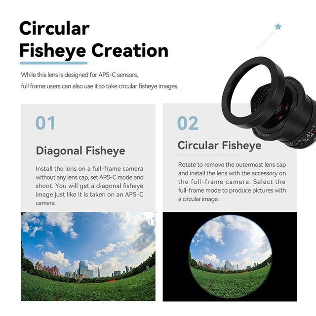 TTArtisan 7.5mm F2 Fisheye魚眼鏡頭發售，APS-C片幅機身限定