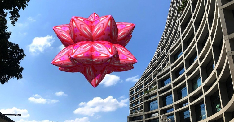 巨型AR能量球飄浮臺北文創廣場，全民互動一起「自由呼吸」