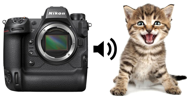 Nikon Z9可能提供自定義快門聲功能，讓用戶按下快門時就能自動發出「喵喵」聲響
