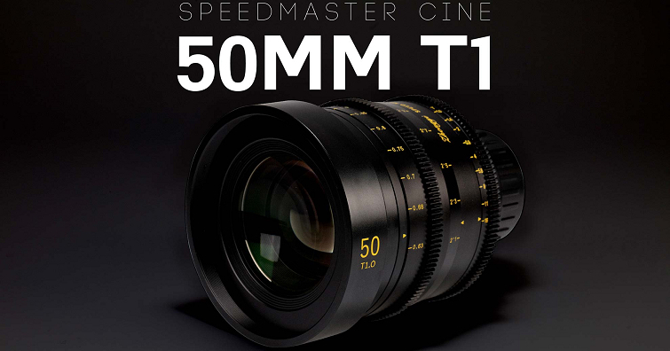 中一光學發布全新外觀設計Speedmaster Cine 50mm T1電影鏡頭，建議售價999美元