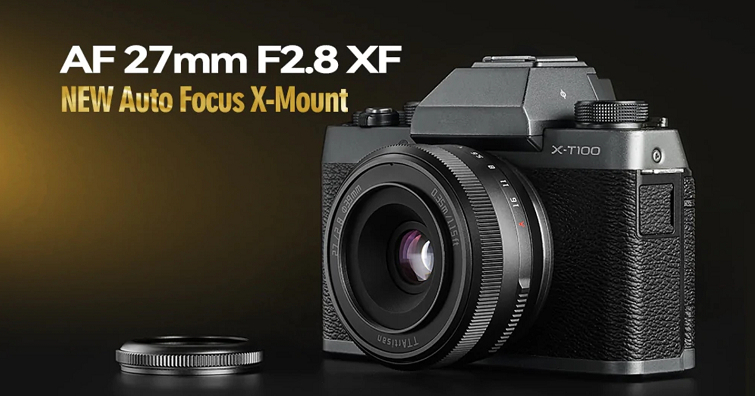 TTArtisan推出首款支援富士X卡口的自動對焦鏡頭27mm F2.8