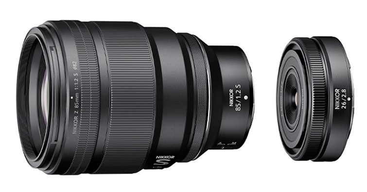 Nikon 宣布開發出 Nikkor Z 85mm f/1.2 S 與薄型廣角定焦鏡頭 Nikkor Z 26mm f/2.8，上市時間未定